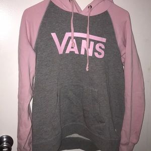 Vans pink grey hoodie